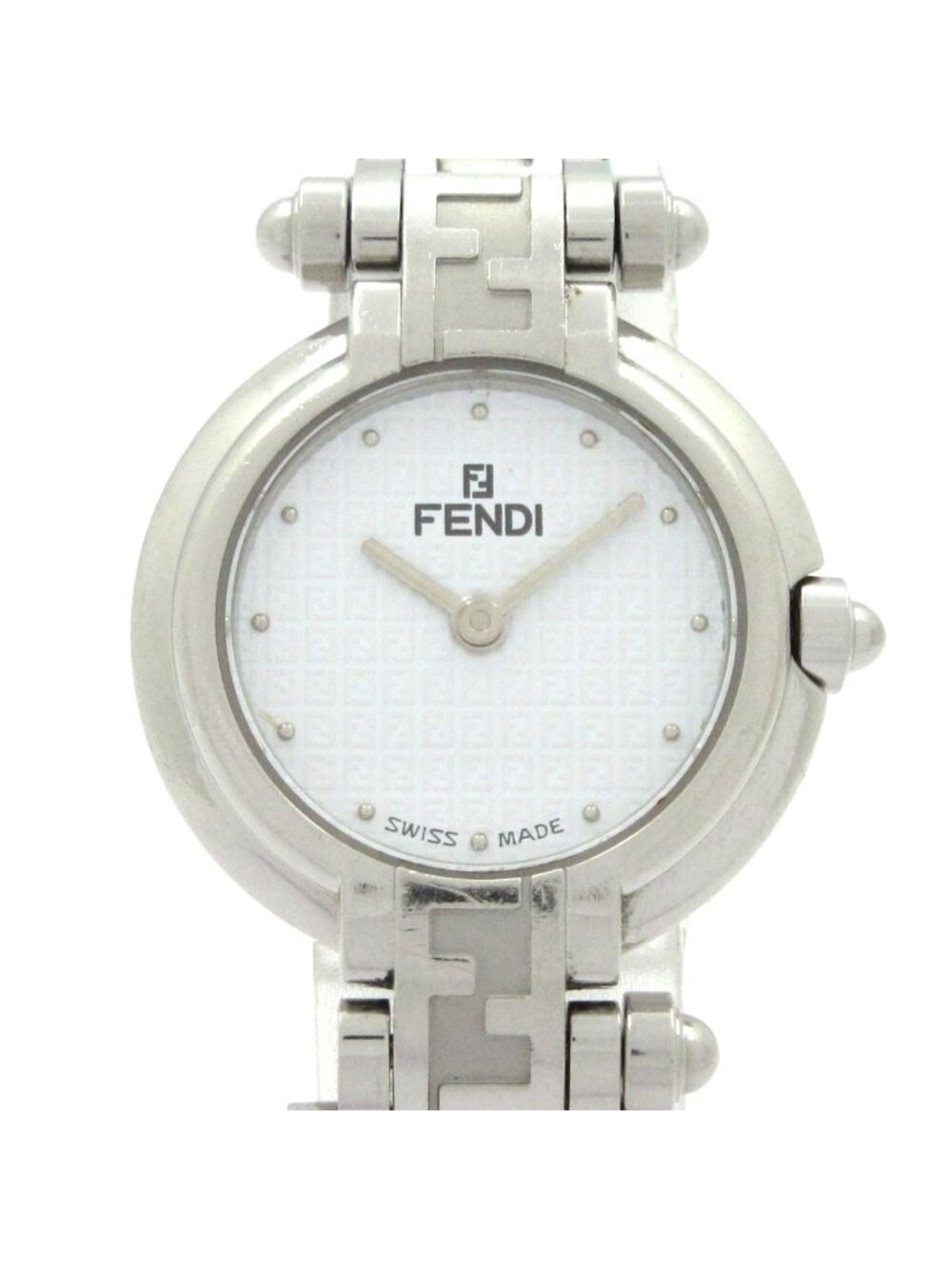 Fendi Watch White Silver